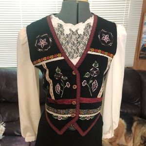 Vintage Floral Cotton Vest
